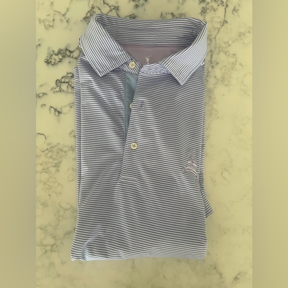 Congressional Country Club Purple Blue Fairway & Greene Golf Polo Shirt XL EUC - Picture 1 of 10